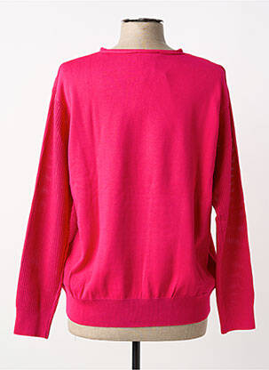 Pull col v manches longues rose JOY OF LIFE femme