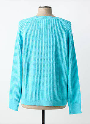 Pull coupe cintrée manches longues bleu JOY OF LIFE femme