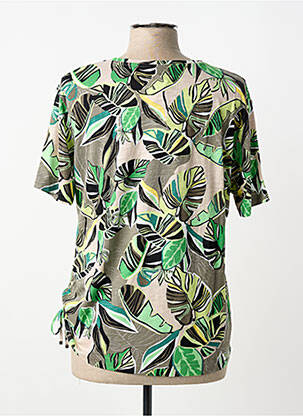 T-shirt col v manches courtes vert RABE femme
