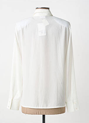 Chemisier tissage popeline manches longues blanc SOMMERMANN femme