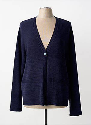 Gilet manches longues coupe cintrée bleu JUPER femme