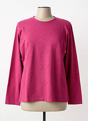 Pull coupe cintrée manches longues rose JUPER femme