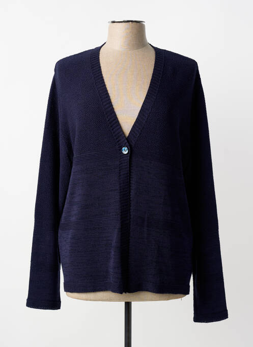 Gilet manches longues coupe cintrée bleu JUPER femme