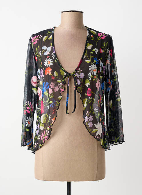 Gilet manches longues manches 3/4 noir SAINT CHARLES femme