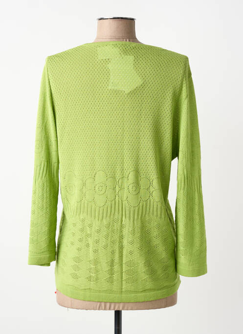 Gilet manches longues manches 3/4 vert SAINT CHARLES femme