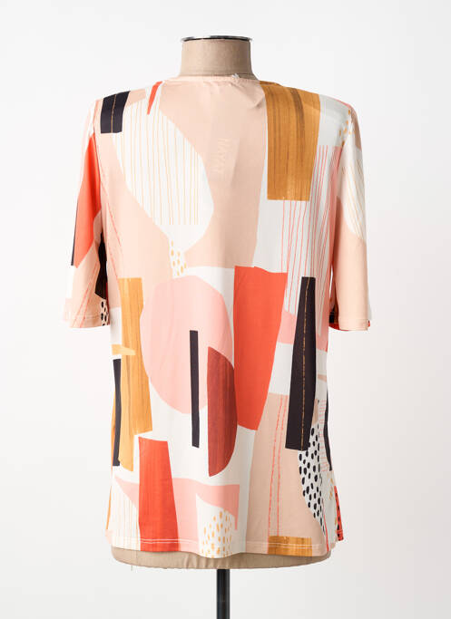 Top tissage jersey manches courtes orange NAYAT femme