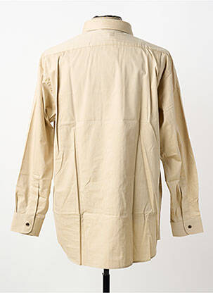 Chemise manches longues poches beige LUI homme