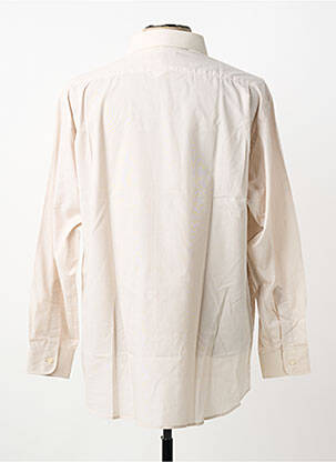 Chemise manches longues coupe cintrée beige LUI homme