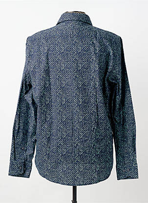 Chemise manches longues imprimé fantaisie bleu JUPITER homme