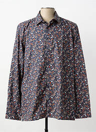Chemise manches longues coupe cintrée bleu JUPITER homme