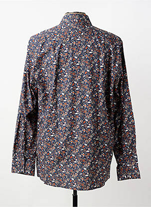 Chemise manches longues coupe cintrée bleu JUPITER homme
