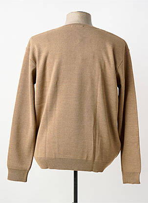Pull col v manches longues marron BERAC homme