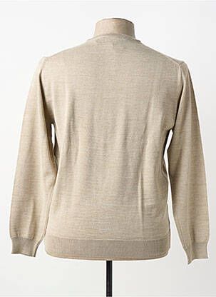 Pull col v manches longues beige BERAC homme