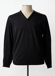 Pull col v manches longues noir BERAC homme