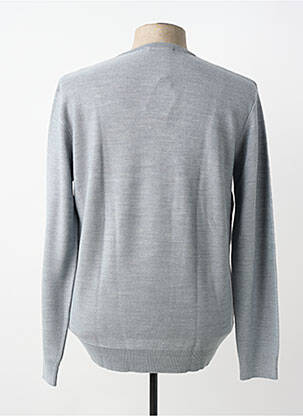 Pull col v manches longues gris BERAC homme