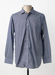 Chemise manches longues poches bleu LUI homme