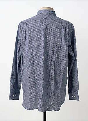 Chemise manches longues coupe cintrée bleu LUI homme
