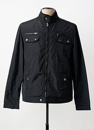 Coupe-vent poignets pressionnés sans capuche noir LOSAN homme