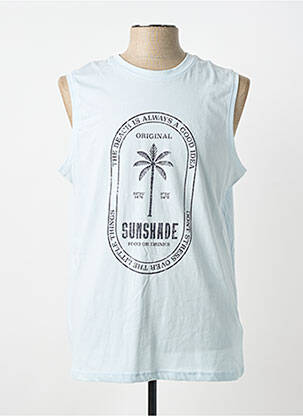 Débardeur coupe cintrée sans manche bleu STREET ONE homme