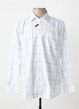 Chemise manches longues coupe droite blanc SEIDENSTICKER homme