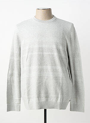 Pull maille souple et aérée manches longues gris STREET ONE homme
