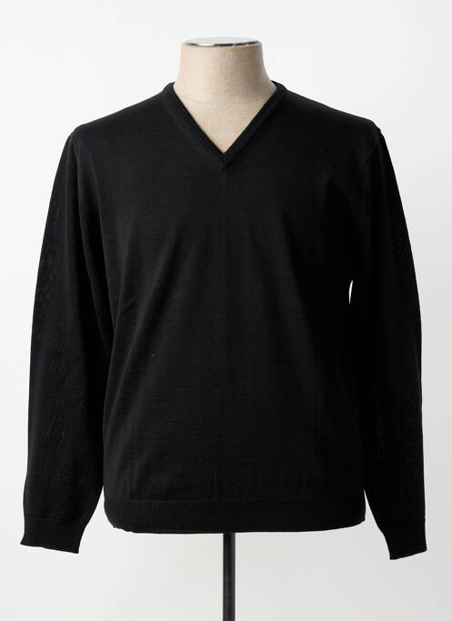 Pull col v manches longues noir BERAC homme