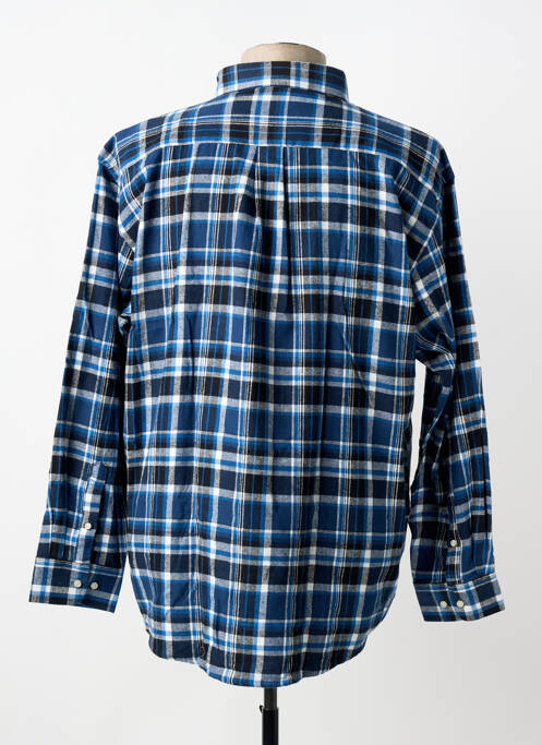Chemise manches longues imprimé écossais bleu LOSAN homme
