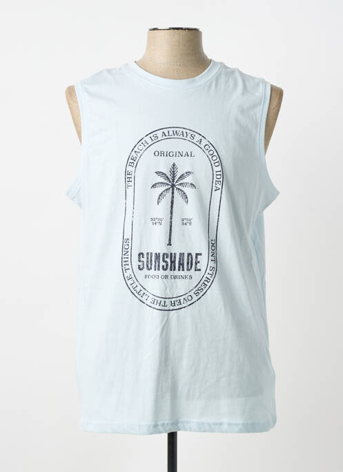 Débardeur coupe cintrée sans manche bleu STREET ONE homme