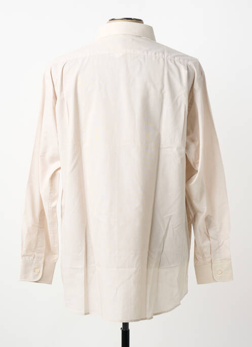 Chemise manches longues coupe cintrée beige LUI homme