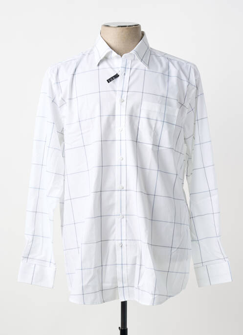 Chemise manches longues coupe droite blanc SEIDENSTICKER homme