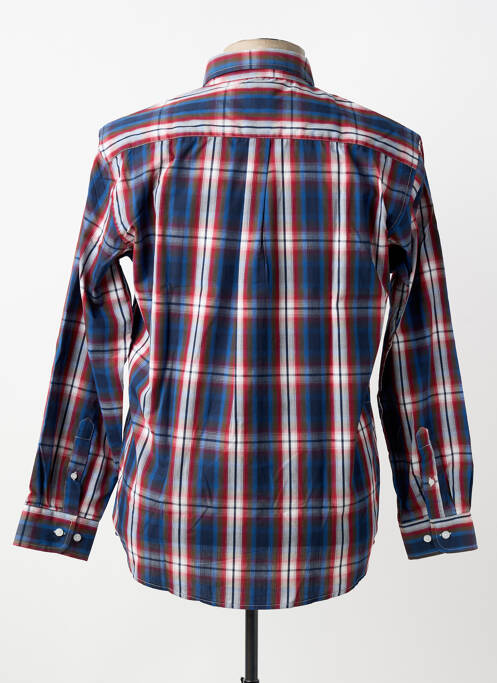Chemise manches longues imprimé écossais bleu LOSAN homme