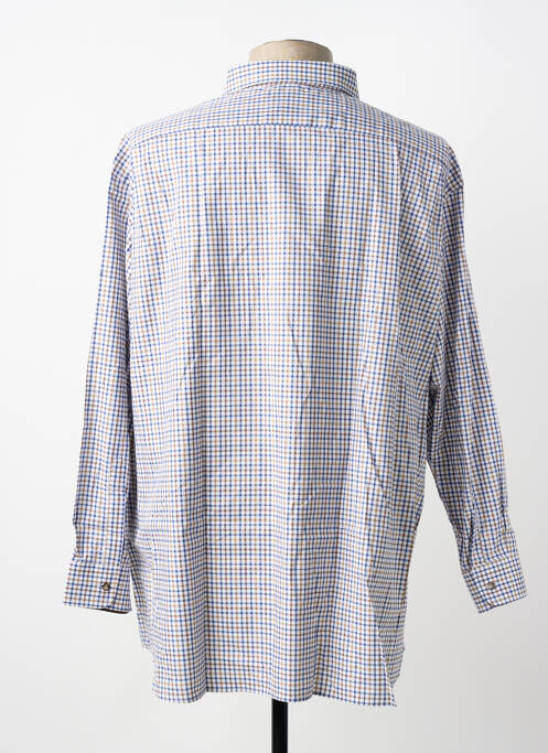 Chemise manches longues coupe cintrée bleu LUI homme