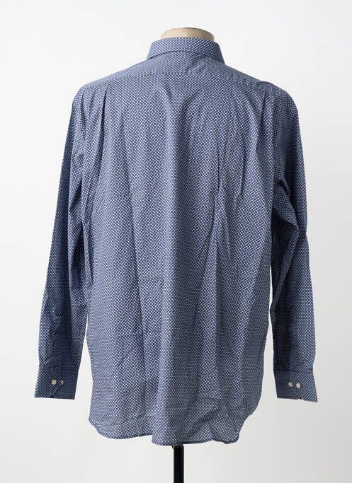 Chemise manches longues coupe cintrée bleu LUI homme