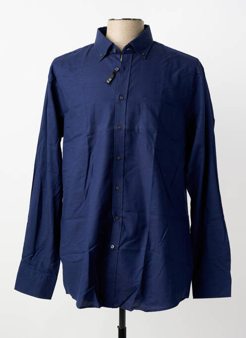 Chemise manches longues coupe cintrée bleu SEIDENSTICKER homme