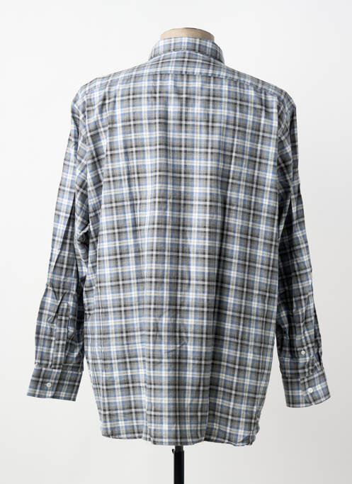 Chemise manches longues imprimé écossais gris LUI homme