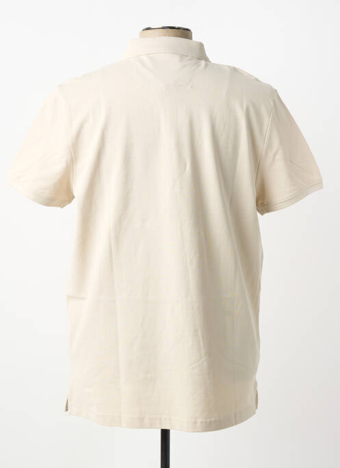 Polo stretch manches courtes beige STREET ONE homme