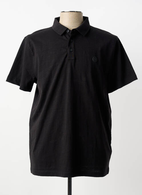 Polo tissage jersey manches courtes noir STREET ONE homme