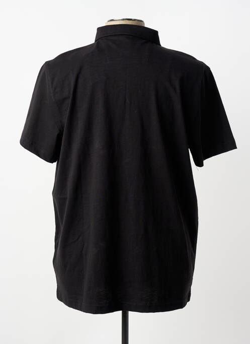 Polo tissage jersey manches courtes noir STREET ONE homme