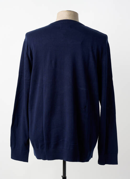 Pull maille souple et aérée manches longues bleu STREET ONE homme