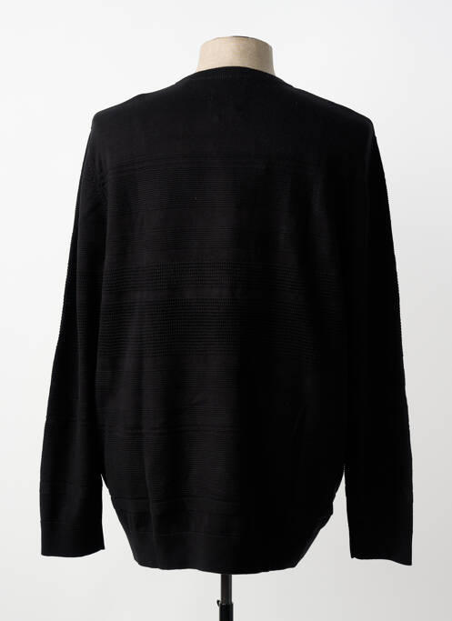 Pull maille souple et aérée manches longues noir STREET ONE homme