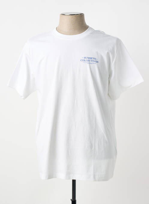 T-shirt coupe cintrée manches courtes blanc STREET ONE homme