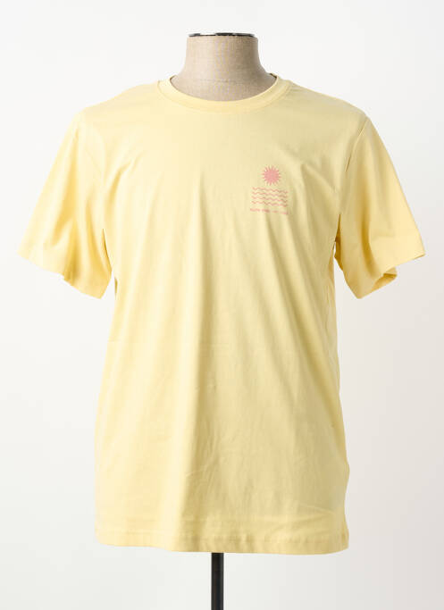 T-shirt coupe cintrée manches courtes jaune STREET ONE homme
