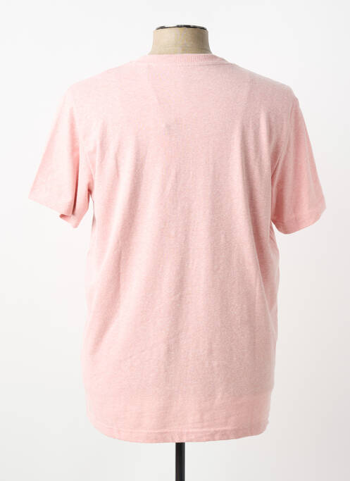 T-shirt tissage chiné manches courtes rose STREET ONE homme
