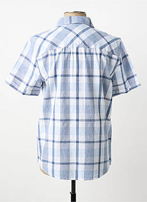 Chemise manches courtes imprimé carreaux bleu STREET ONE homme