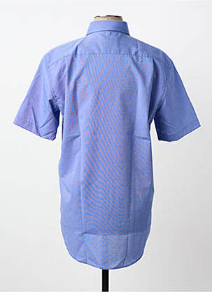 Chemise manches courtes coupe cintrée bleu SEIDENSTICKER homme