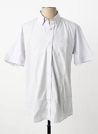 Chemise manches courtes coupe cintrée gris BELLONI homme