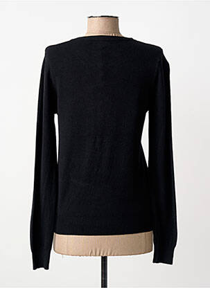 Gilet manches longues col rond noir BLUOLTRE femme