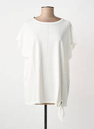 T-shirt coupe droite manches courtes blanc CECIL femme