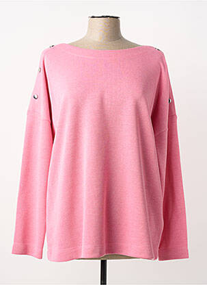 Pull coupe droite manches longues rose CECIL femme