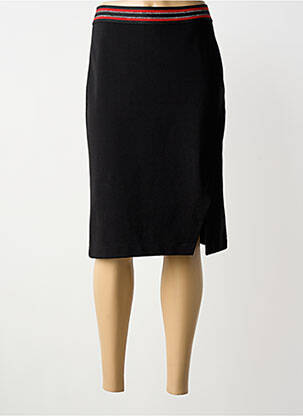 Jupe mi-longue stretch noir STREET ONE femme